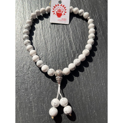Четки агат Silver  33 бусины Duiko
